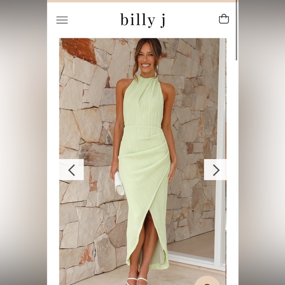 Billy J - Zephyr Maxi Dress - Citrus. size 8 - Picture 2 of 5